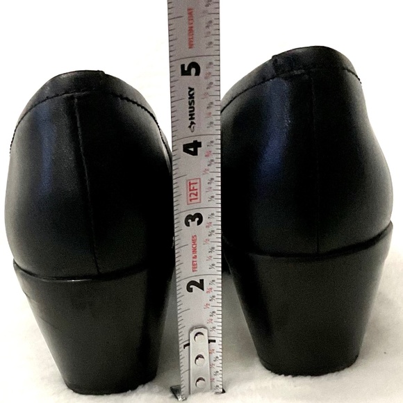 Clarks Black Ultimate Collection Emily Ruby Block-Heel Comfort Pumps size 9M - Picture 9 of 12